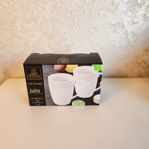 Wilmax Julia White Porcelain Mug Set